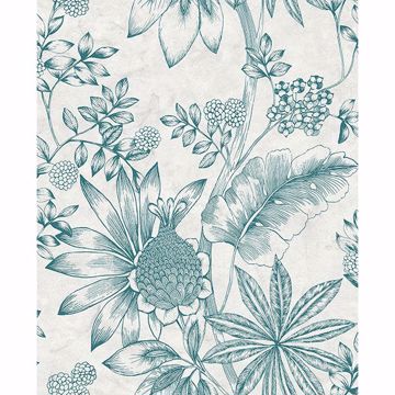 Picture of Kenitra Cream Botanical Wallpaper
