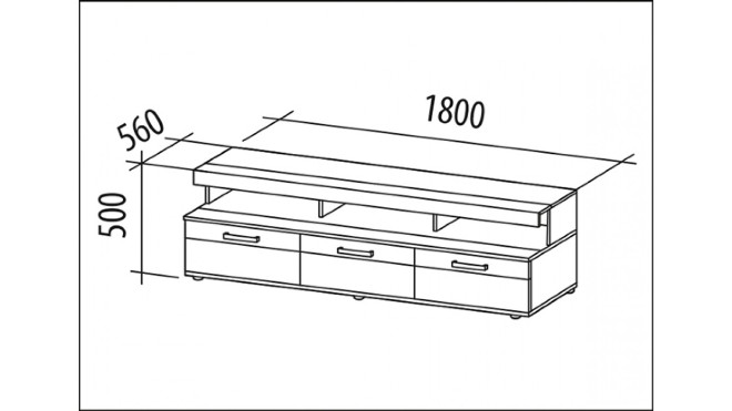 Размеры и виды тумбы под ТВ