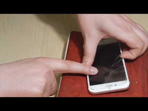 Как снять разбитое защитное стекло со смартфона iPhone 7