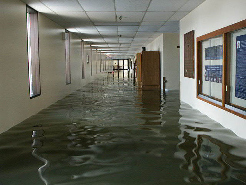 Flood damage in the US Naval Academy