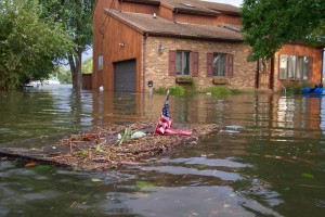 Hurricane flood damage in Maryland