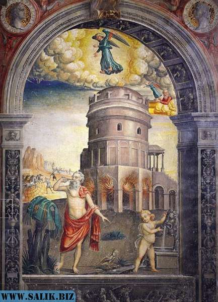 Картина в Зале Зодиака Фальконетто, посвященная созвездию Девы.