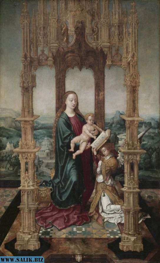 Дева и ребенок под навесом, 1520-е годы Южная Голландия.