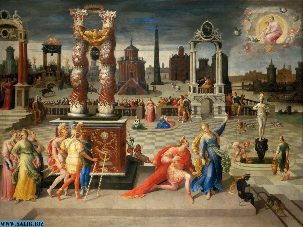 Antoine Caron (1521 &amp;mdash; 1599) &amp;mdash; Император Август и Тибуртинская сивилла, ок.1580.
