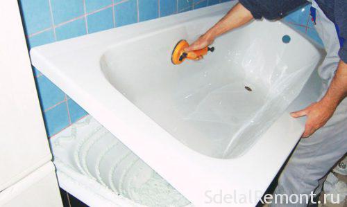 Restoration of acrylic bathtub liner
