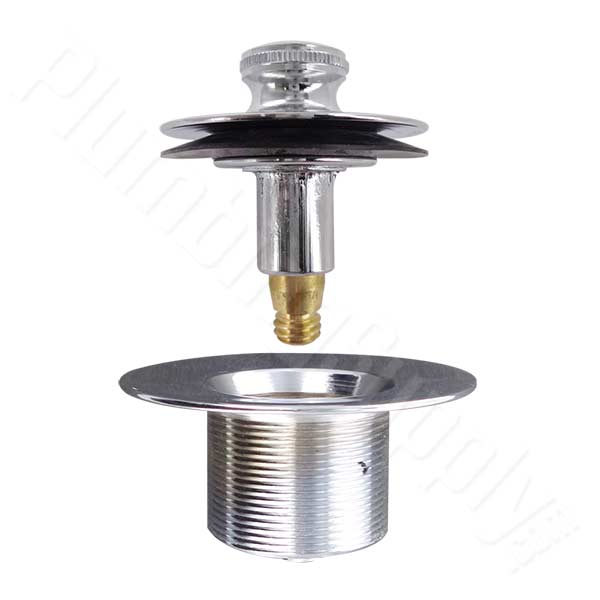 Push-pull tub drain stopper